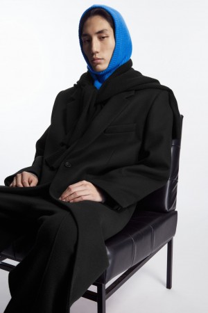 COS Cashmere Balaclava Klobuky Panske Modre | COS Eshop SK-OGJC57194