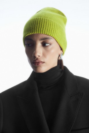 COS Pure Cashmere Ciapka Panske Zelene | COS Eshop SK-YTGN02917