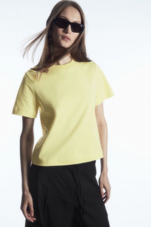 COS The Clean Cut Tricko Damske Žlté | COS Eshop SK-PDYR85139
