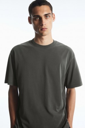 COS The Super Slouch Tricko Panske Siva | COS Eshop SK-QKAX84190